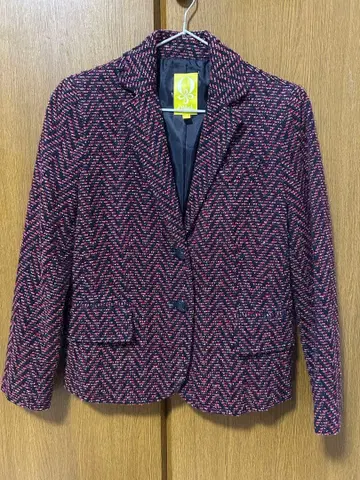 네이비 빨간색 테일러드 자켓