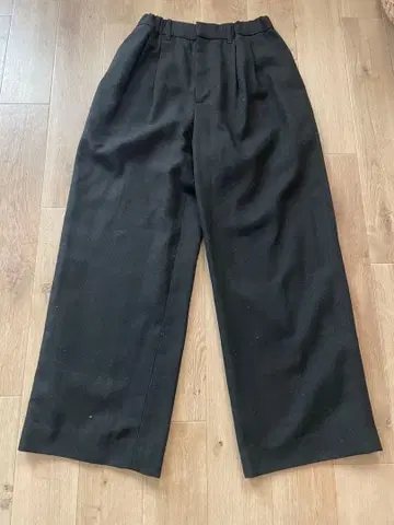 relume 블랙 와이드 팬츠 36