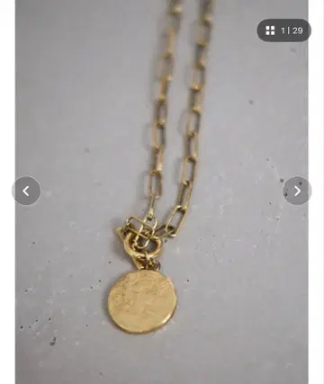 Ungrid 코인 목걸이 골드