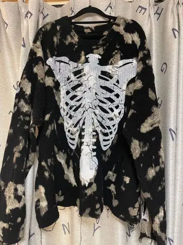 Danke Schon. 스켈레톤 프린트 니트