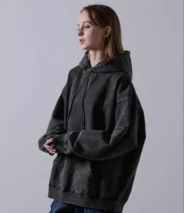 CLEL 헤비 웨이트 빈티지 디자인 후드티 S 사이즈