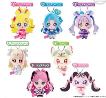 너와 아이돌 프리큐어 폭신폭신 외출 마스코트 전 7종 컴플리트 세트