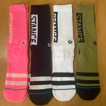STANCE 스트라이프 삭스 4색 세트 스탠스