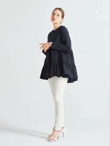 yori 누누 티어드 블라우스