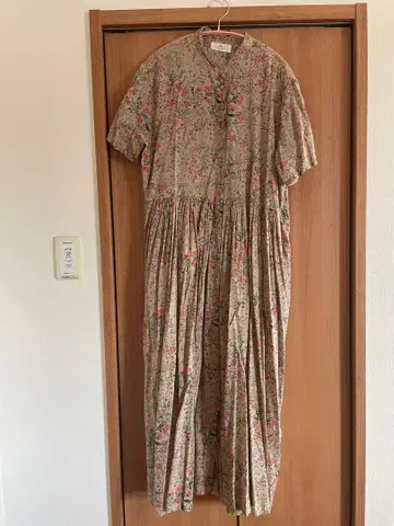 SOIL 꽃무늬 반팔 롱 원피스