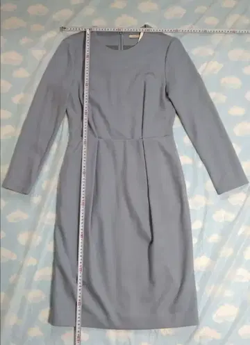 DES PRES 울 원피스 36 사이즈 스카이블루