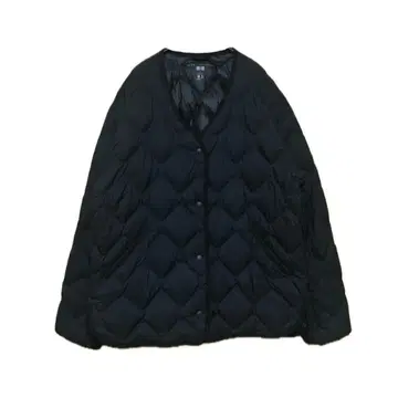 유니클로 울트라 라이트 다운 릴랙스 자켓 L 사이즈 블랙