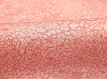 새상품 순수 실크 코몬 연벚꽃색 핑크 고급 마감