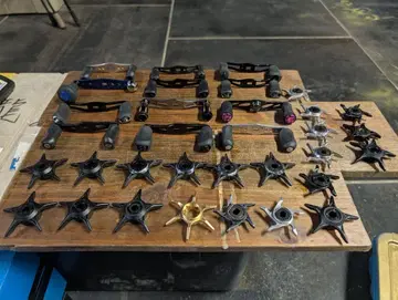 베이트 릴 부품 별 모양 24개 이상 핸들도 세트!