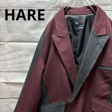 HARE 스트라이프 패턴 사이코우치쿠 자켓 초레어 구하기 어려움 멋짐