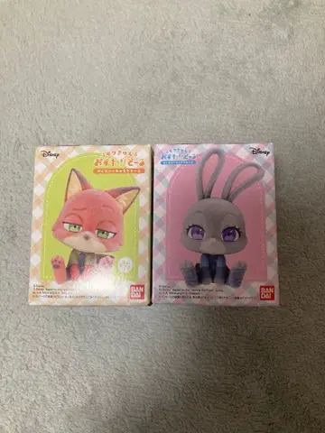 디즈니 모후큥 오스와리돌 주토피아 닉 주디 세트