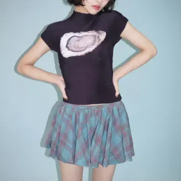 musubore 페플럼 미니 스커트