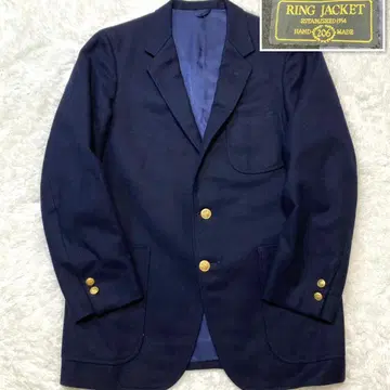 링자켓 마이스터 206 네이비 골드 버튼 테일러드 자켓
