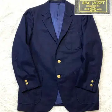 링자켓 마이스터 206 네이비 골드 버튼 테일러드 자켓
