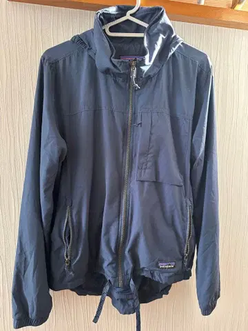 네이비 후드 부착 자켓