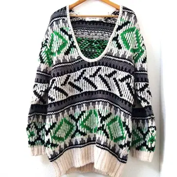 Whim gazette THE PAUSE 자카드 니트 스웨터