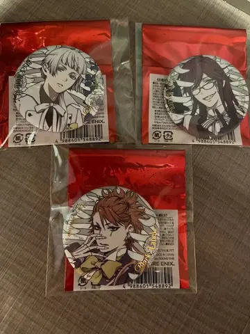 블랙 집사 Black Label 캔뱃지 Bone&Flower