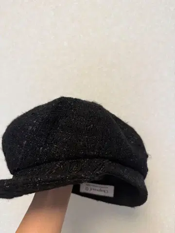 Chapeau d'O 블랙 헌팅 캡 M