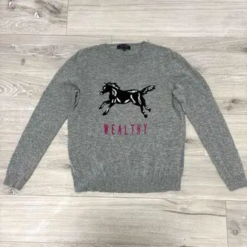 DUAL VIEW 호스 디자인 니트 스웨터 42