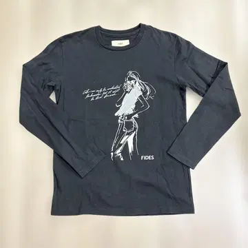 FIDES 롱T 블랙 S