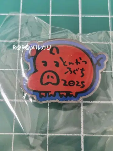 만박 핀 배지 노구치 돈카츠 파빌리온 빨간색