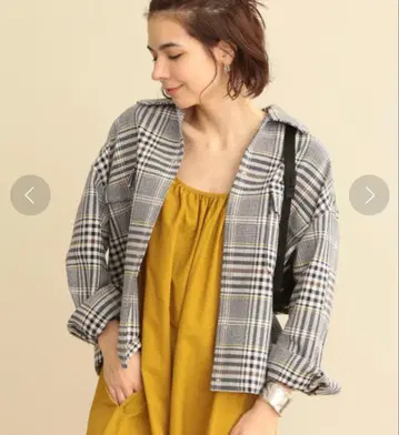 BEAUTY&YOUTH UNITED ARROWS 체크 블루종