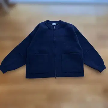 [ 미사용 ] URBAN RESEARCH DOORS 니트 ZIP 블루종