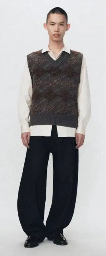 Zara SOSHI OTSUKI 아가일 니트 베스트 L-XL