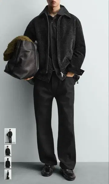 ZARA 코듀로이 퍼프 자켓