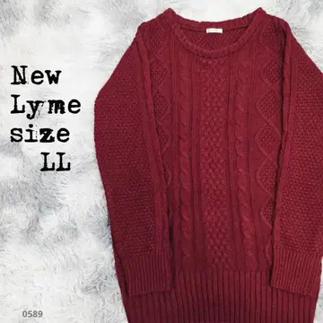 New Lyme 뉴 라임 케이블 짜임 니트 스웨터 LL 0589