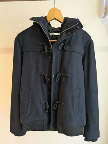 H O B 더플 코트 네이비