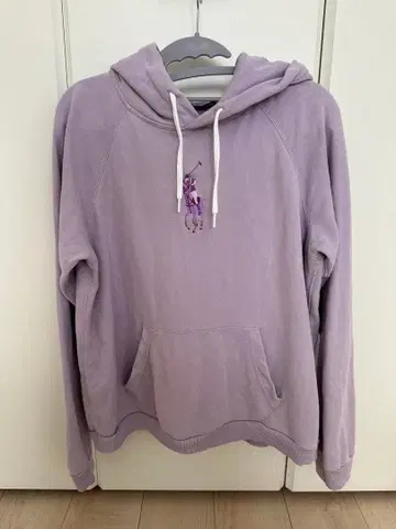 폴로 랄프로렌 퍼플색 후드티