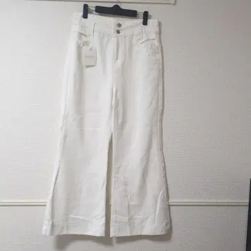 MINIMINI STORE 화이트 와이드 레그 데님