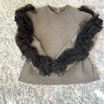 bibiy 트레이닝복 상의 Bibiy. 그레이 튤 맨투맨