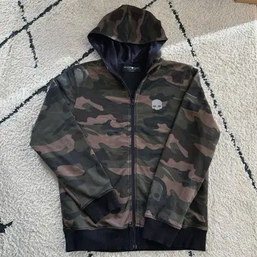 HYDROGEN 카모 패턴 리버서블 후드티