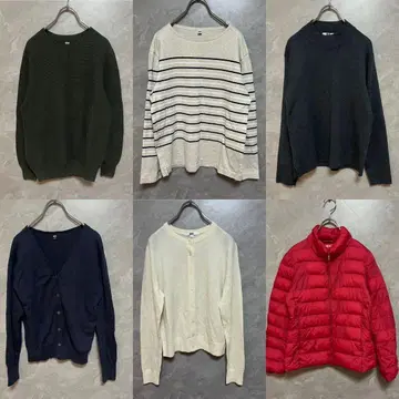 유니클로 울트라 다운 니트 가디건 S 묶음 판매 스웨터