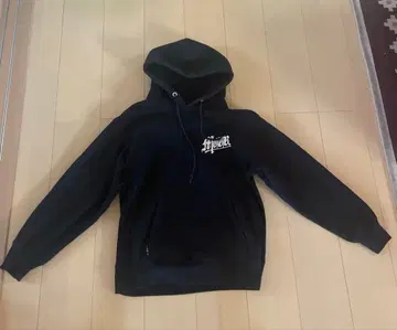 MOBB. 후드 부착 후드티 블랙