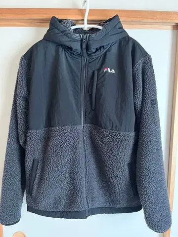 FILA 플리스 자켓 블랙 남성용