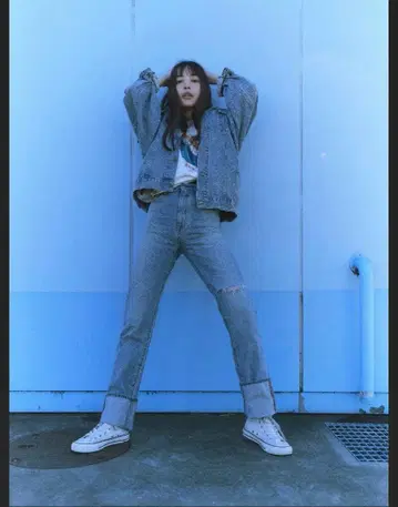 레어 완판! ungrid 이케타 히로에 콜라보 하이웨스트 롤업 데님