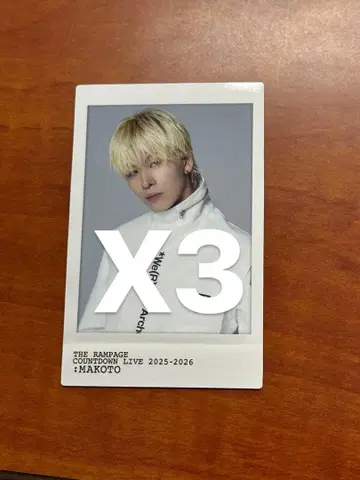 THE RAMPAGE COUNT DOWN LIVE 하세가와 신 3장 세트