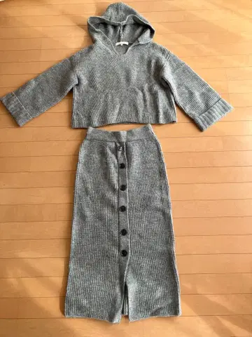 MERCURYDUO 그레이 스커트 셋업 F