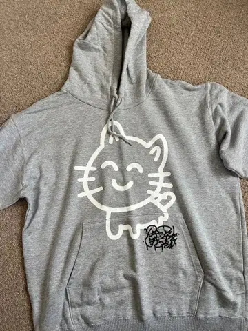 나루세 고양이 후드티