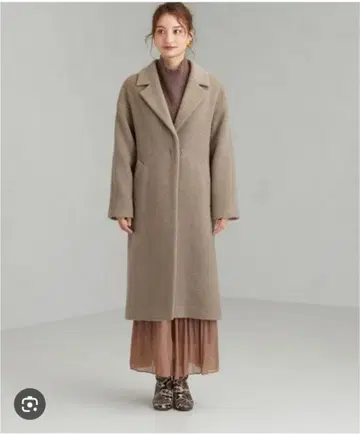 그린 레이블 릴랙싱 코트 베이지 클리닝 택 포함