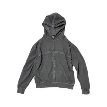 그레이 후드티 크로스 후염 wasteland style