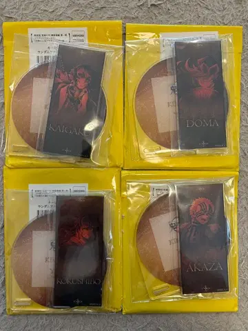 귀멸의 칼날 무한성편 키 비주얼 랜덤 아크릴 코스터 4개 세트