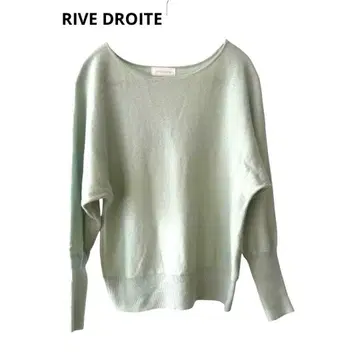 RIVE DROITE 리브 드로와 워셔블 캐시미어 보트넥 니트
