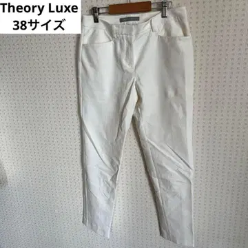 띠어리 럭스 화이트 테이퍼드 팬츠 38사이즈 M