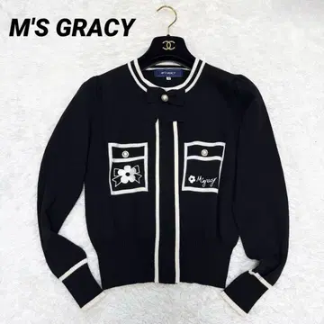 [ 새상품급 ] 엠즈 그레이시 가디건 리본 까멜리아 38 2023년