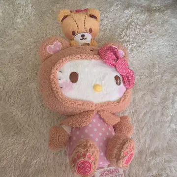 딸기신문 키티 봉제 인형