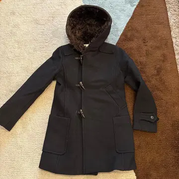 sunao kuwahara 스나오쿠와하라 더플 코트 블랙 퍼